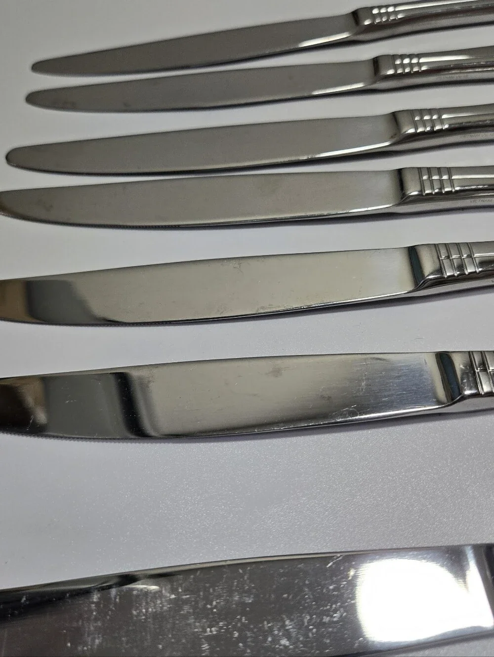 Set Of 7 Oneida Amsterdam Knives Dinner Knives Flatware Replacements